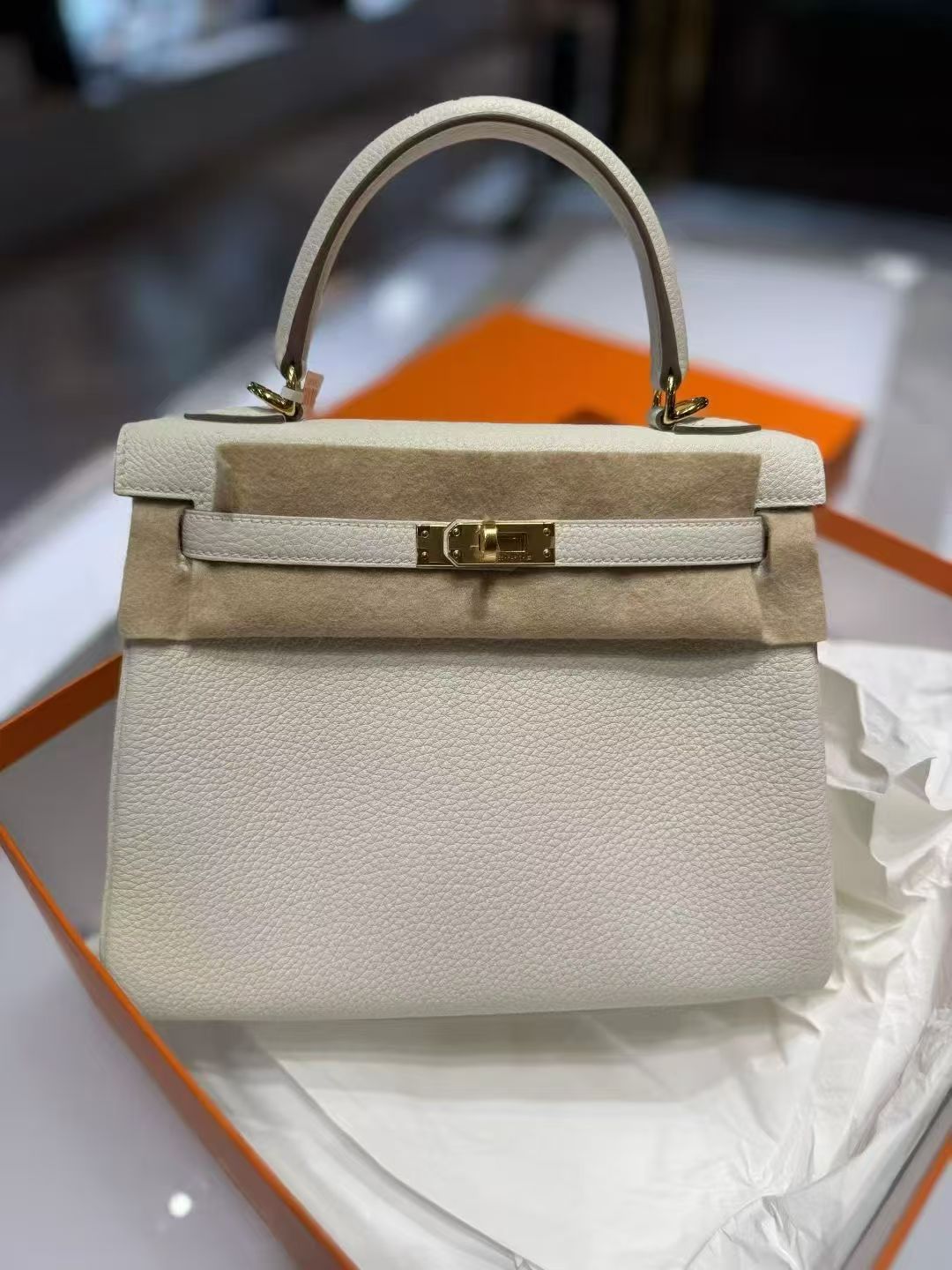 kelly 25 蘑菇白金扣Togo 